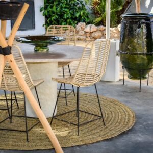 PICO rattan chair, lightweight and natural seating for indoor and outdoor spaces